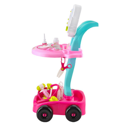 Children's Doctor Play Set with Stroller – 18 Pieces