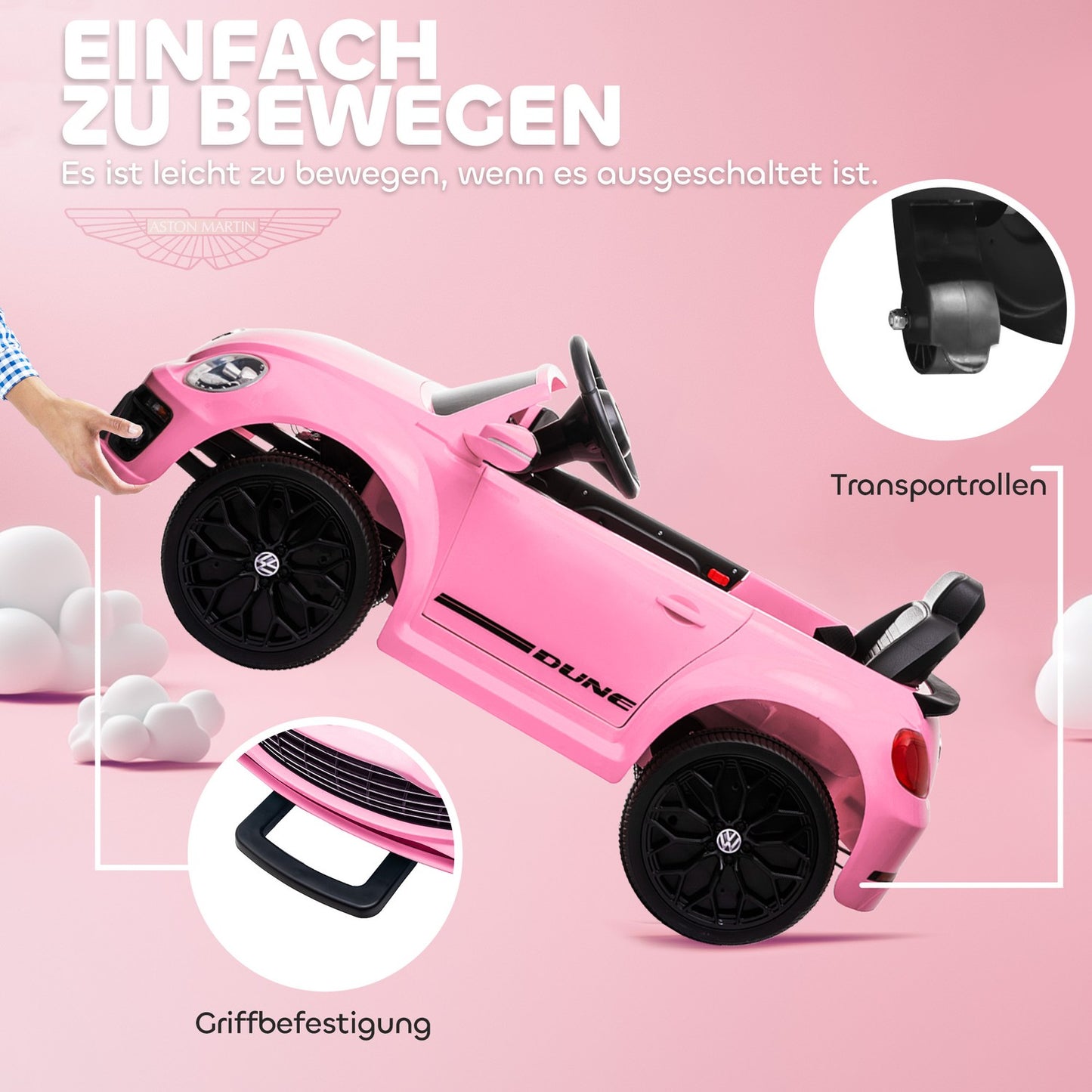 Electric car for children 12V with remote control, music & lights