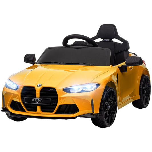 Electric car for children with remote control, MP3 & USB, yellow