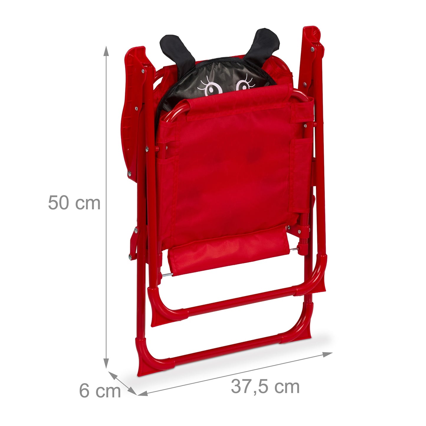 Children's Folding Camping Chair with Animal Motif