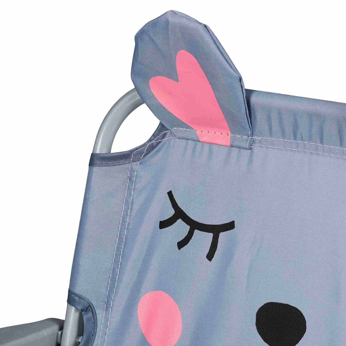 Children's Folding Camping Chair with Animal Motif