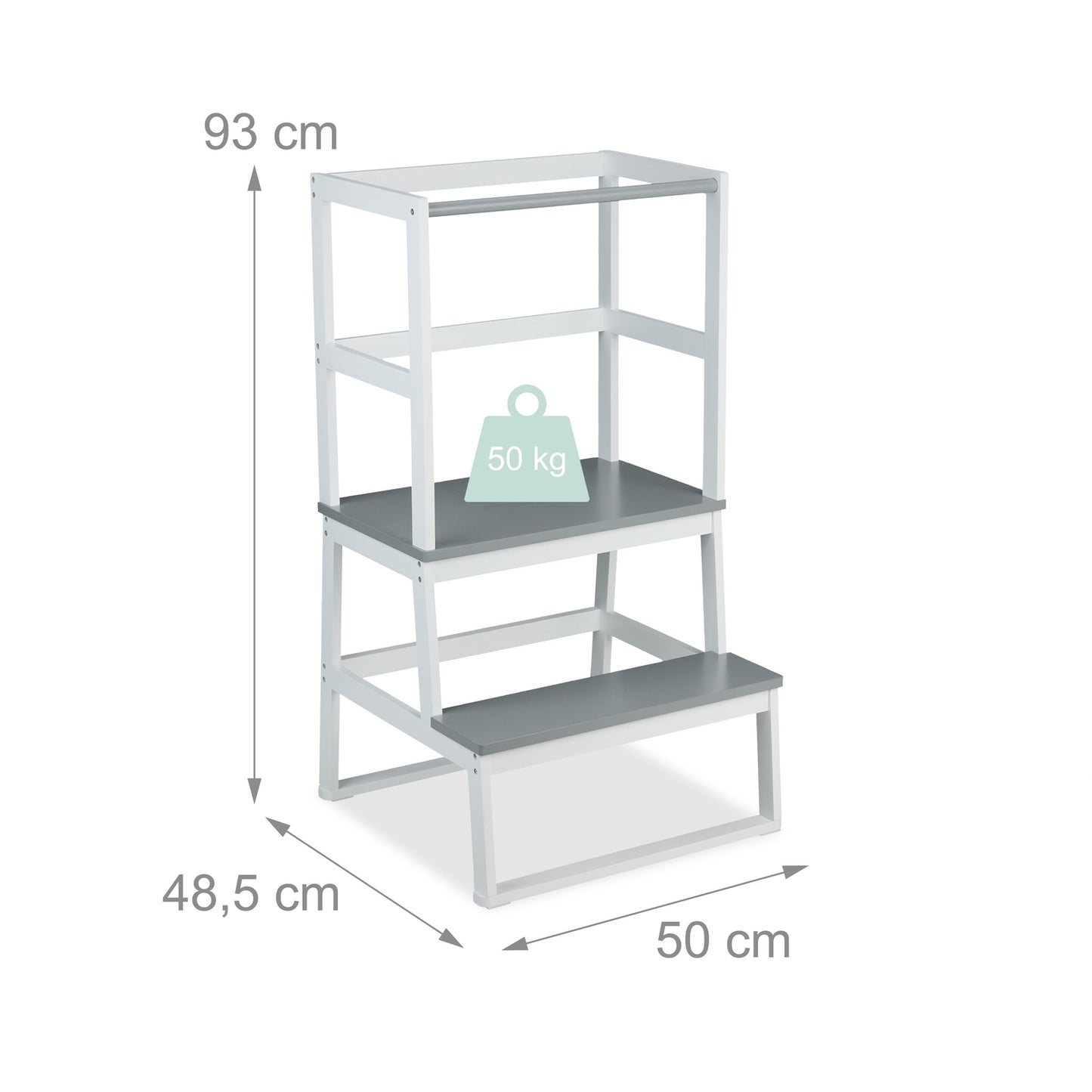 Children's Learning Tower, Bamboo, Age 1+, Safety Rail