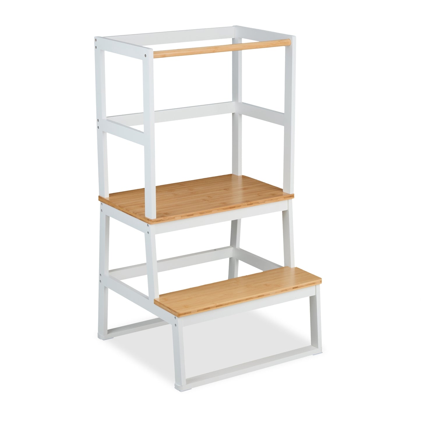 Children's Learning Tower, Bamboo, Age 1+, Safety Rail