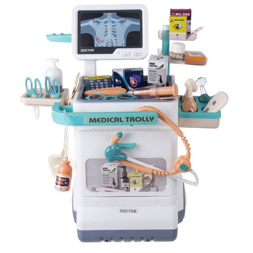 Children's Medical Kit with Trolley, ECG, 26 Pieces