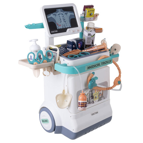 Children's Medical Kit with Trolley, ECG, 26 Pieces