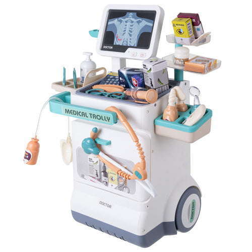 Children's Medical Kit with Trolley, ECG, 26 Pieces