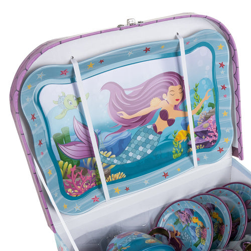 Children's Mermaid Tea Set – Metal, 9-Piece, BPA Free