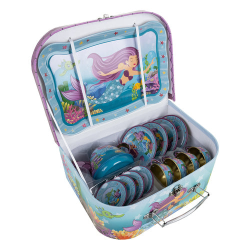 Children's Mermaid Tea Set – Metal, 9-Piece, BPA Free
