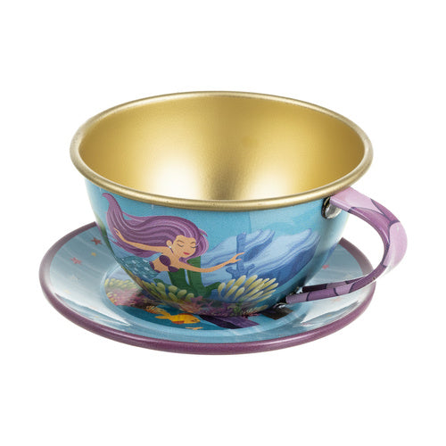 Children's Mermaid Tea Set – Metal, 9-Piece, BPA Free
