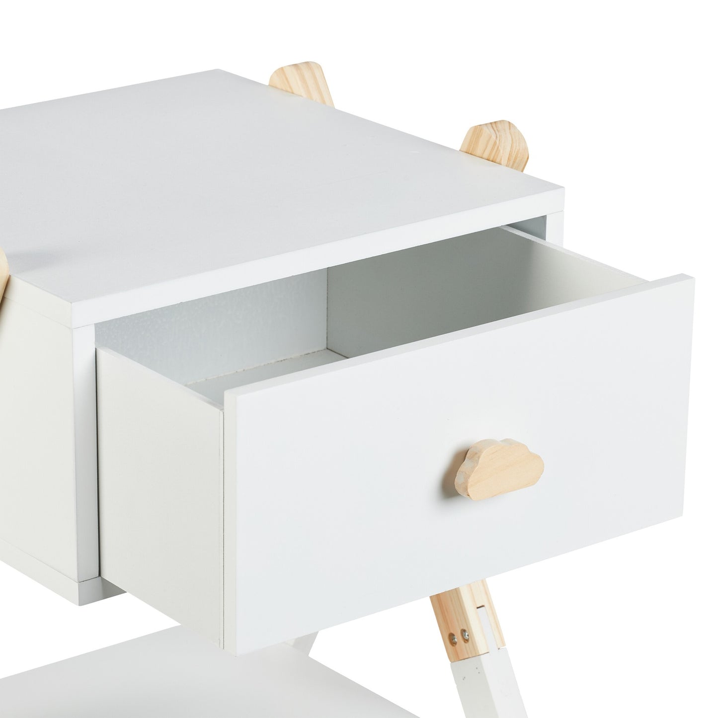 Children's Nightstand with Drawer, X-Design
