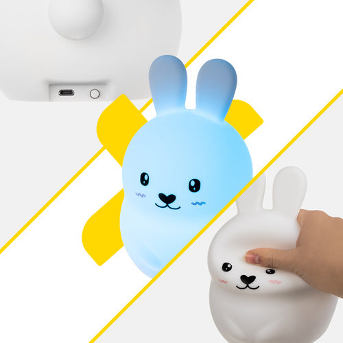 Children's RGB LED Night Lamp, Silicone, Remote Control