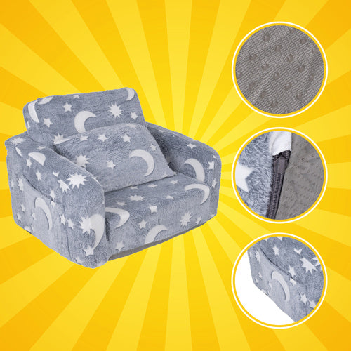 Children's Reclining Armchair with Lounger Function