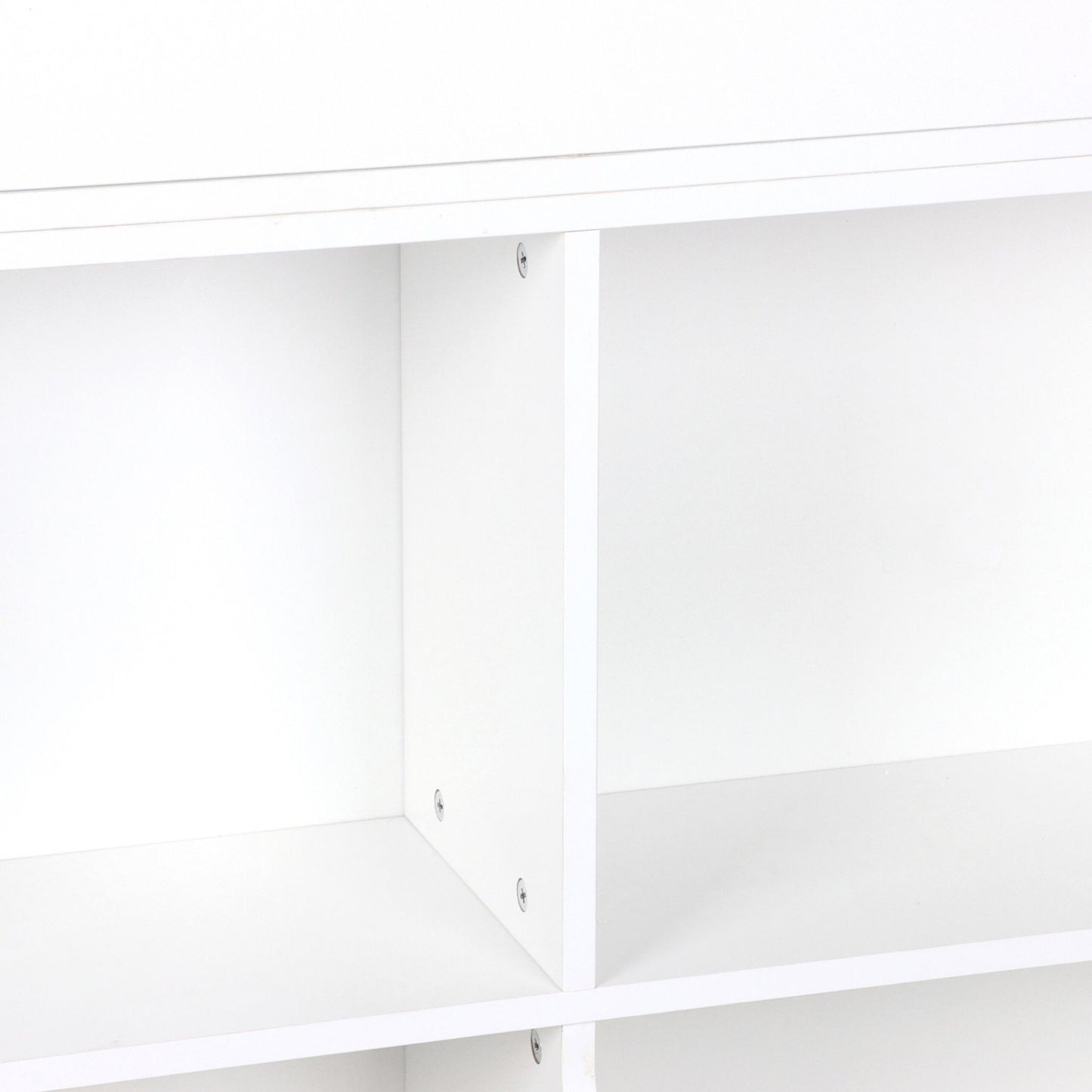 Children's Shelf with 4 Compartments and 2 Book Shelves