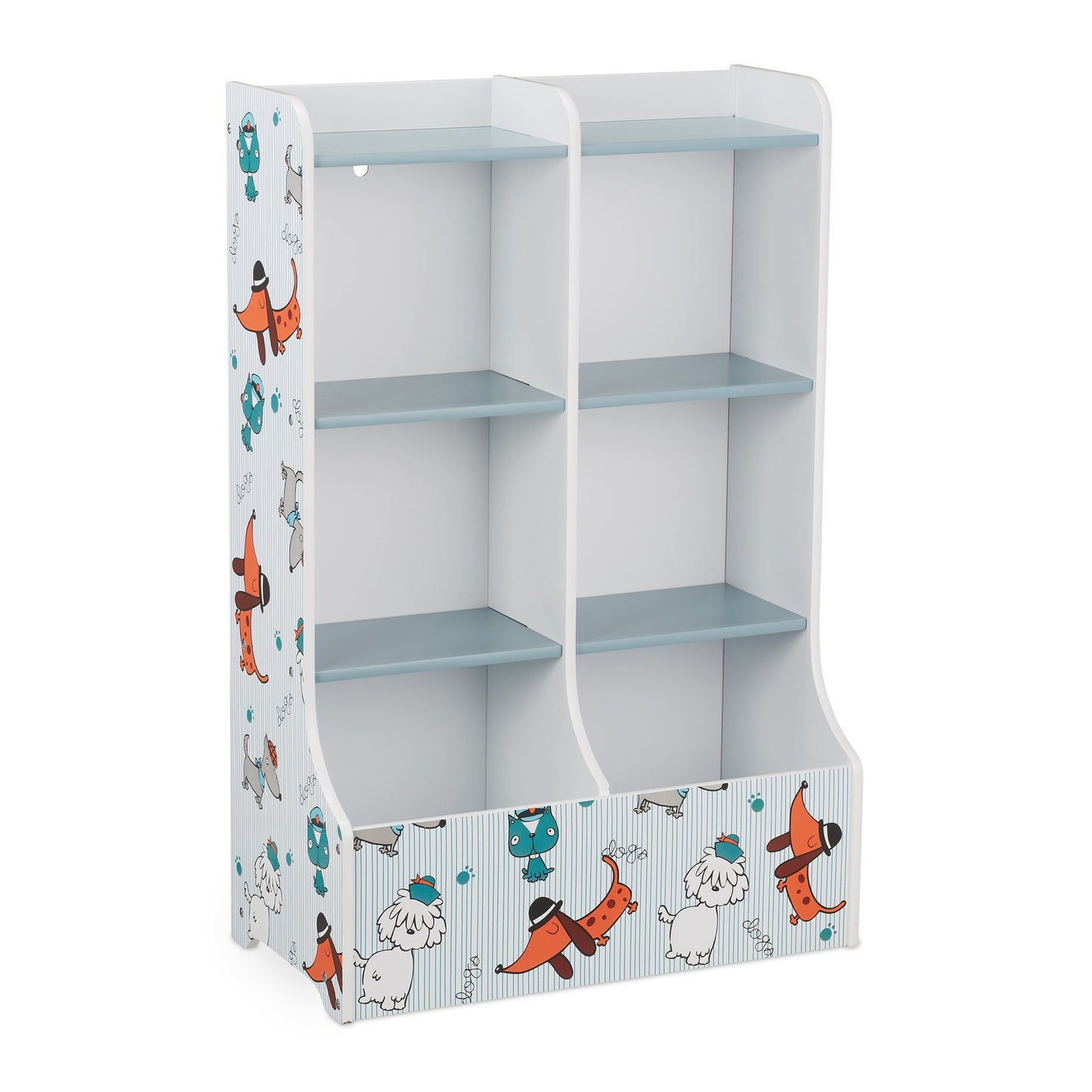 Children's Shelf with Puppies Motif