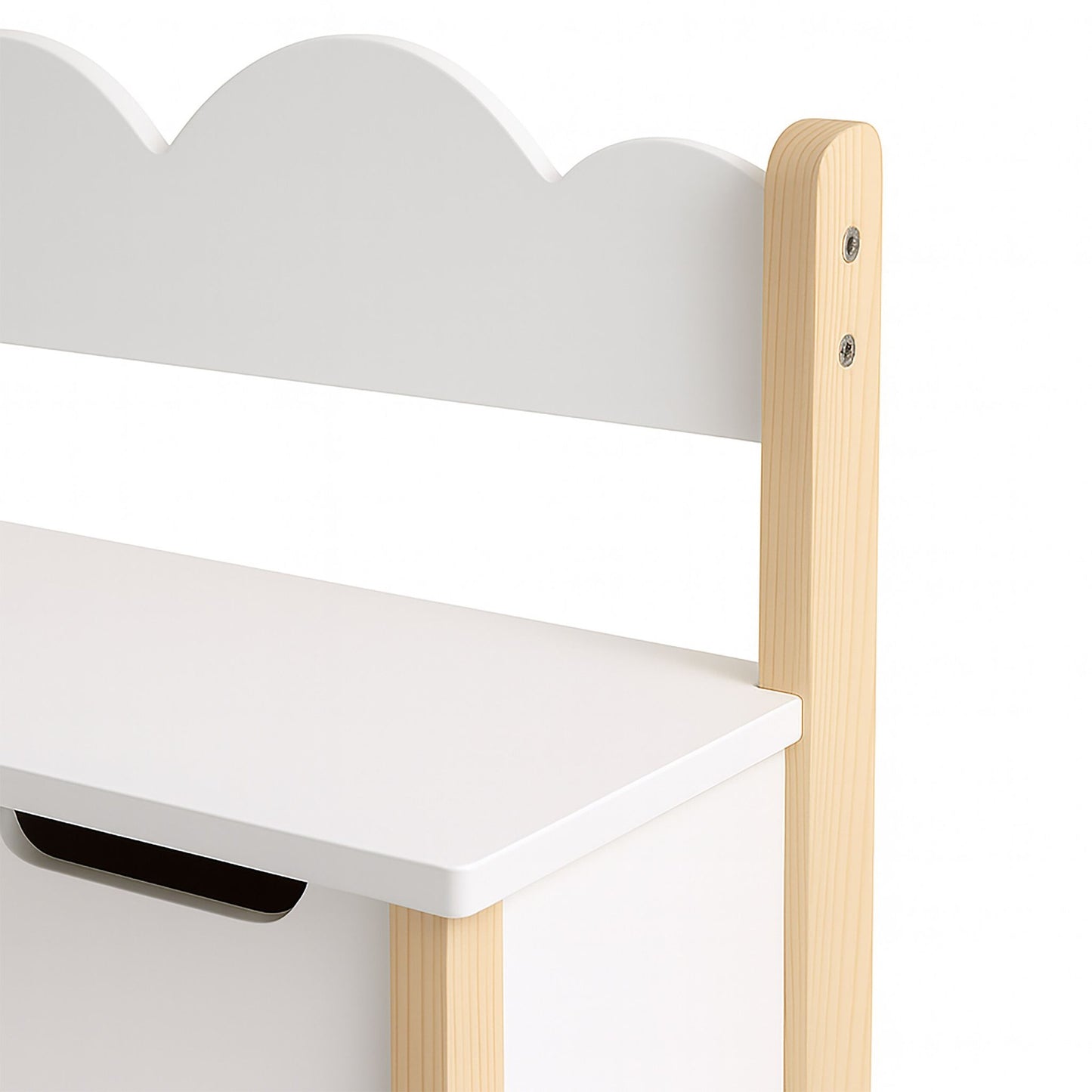 Children's Storage Bench with Toy Box, Hinged Lid