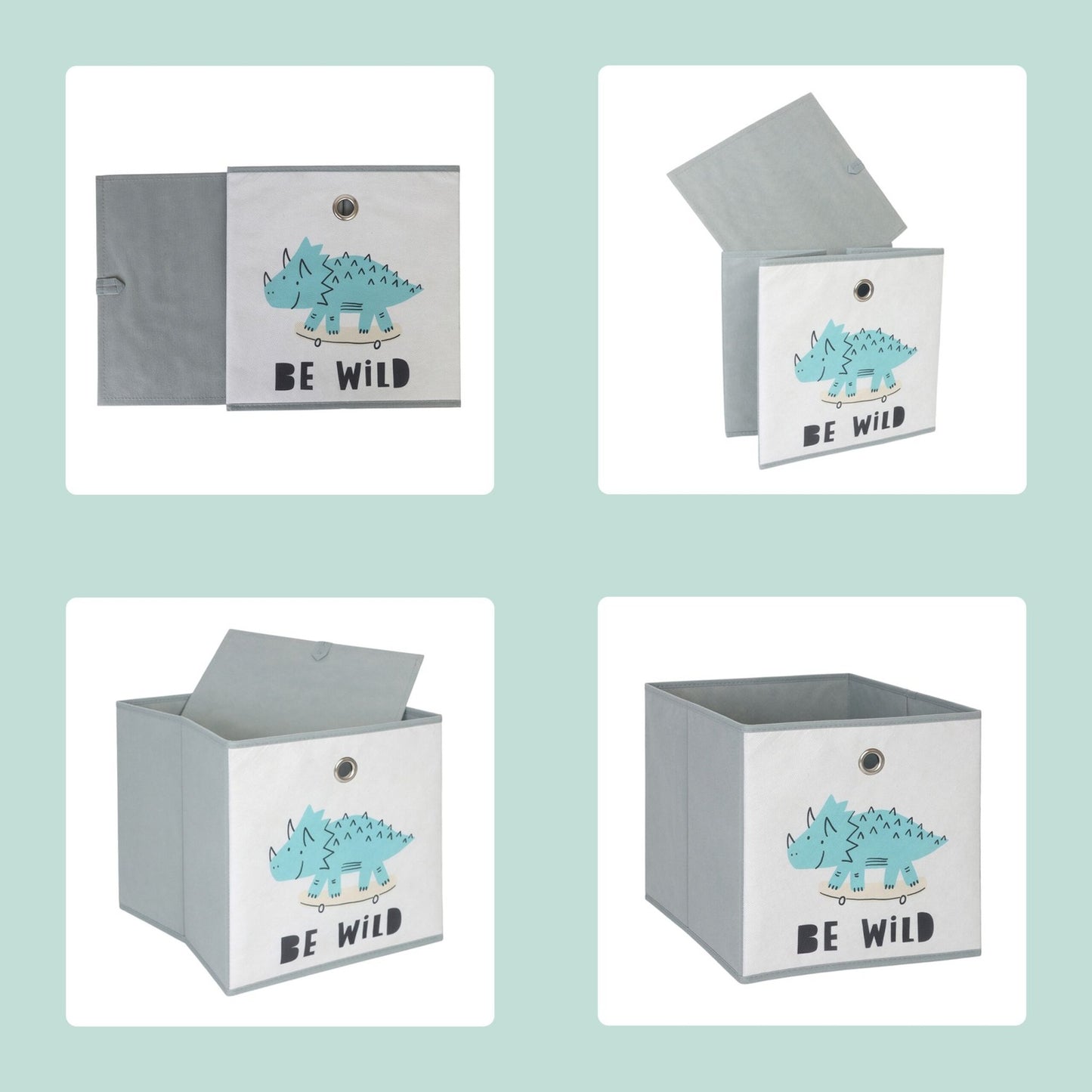 Children's Storage Boxes, Foldable, 3-Pack