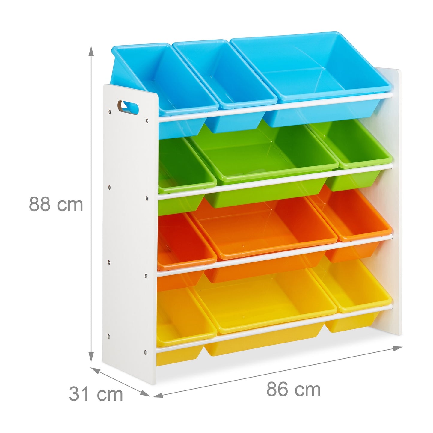 Children's Storage Shelf with Bins