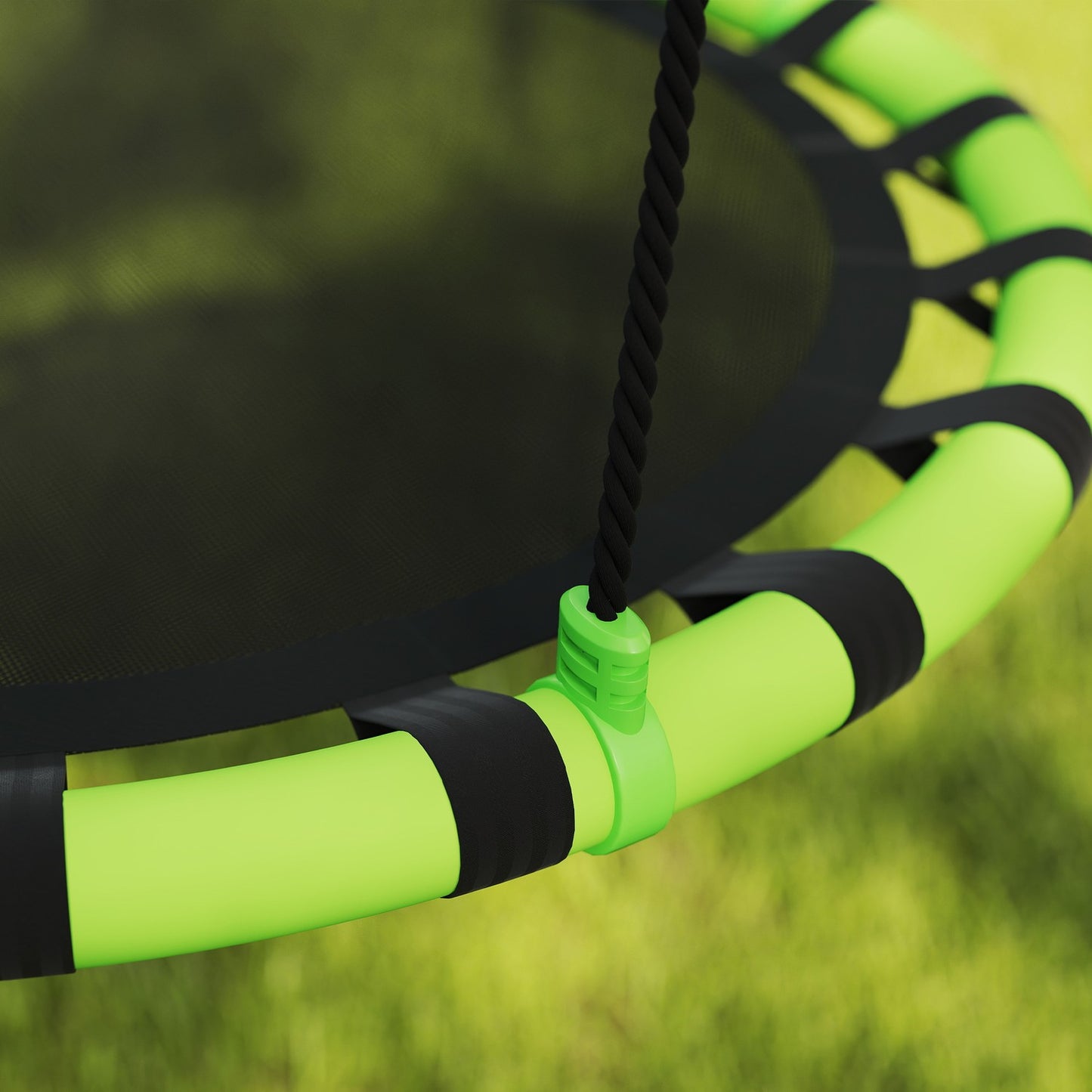 Children's Swing, 150 kg Capacity, Ø100 x 180 cm, Black