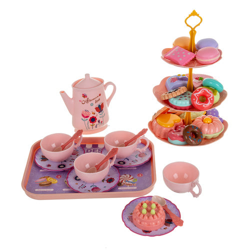 Children's Tea Set with Suitcase – 12-Piece Porcelain