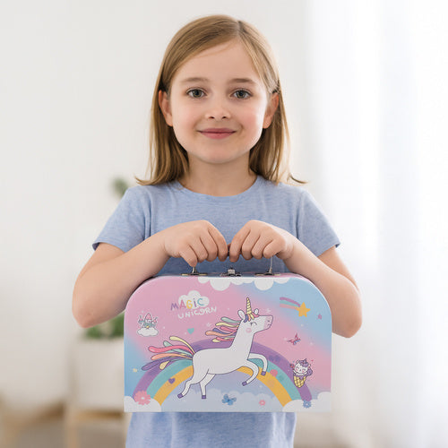 Children's Tea Set with Sweets in Suitcase