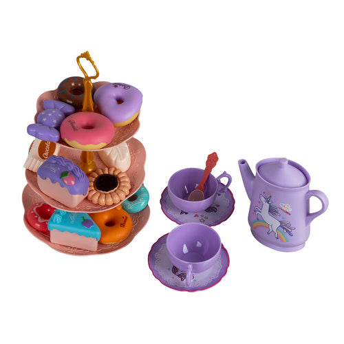 Children's Tea Set with Sweets in Suitcase
