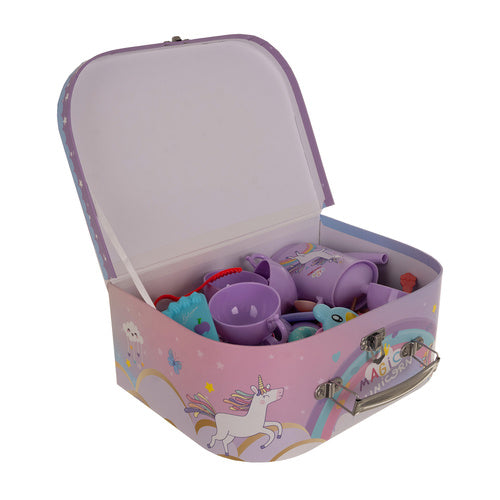 Children's Tea Set with Sweets in Suitcase