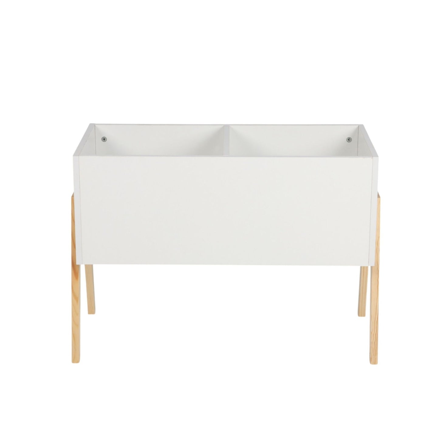 Children's Toy Chest – Scandinavian Design, Wooden Legs
