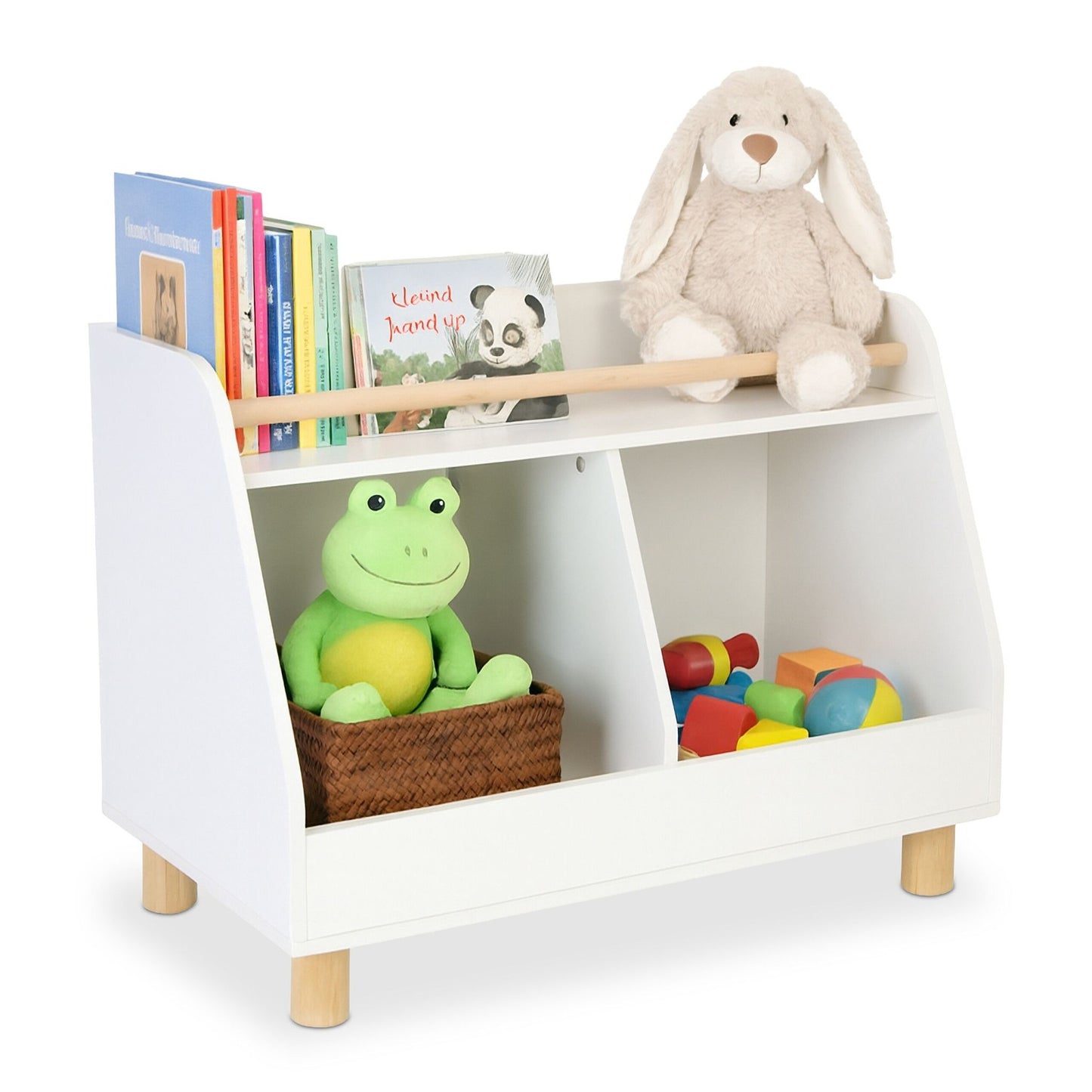 Children's Toy Shelf with 2 Compartments
