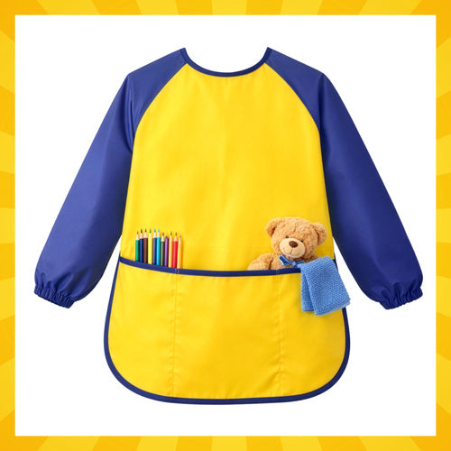 Children's Waterproof Painting Apron with Sleeves, Size S