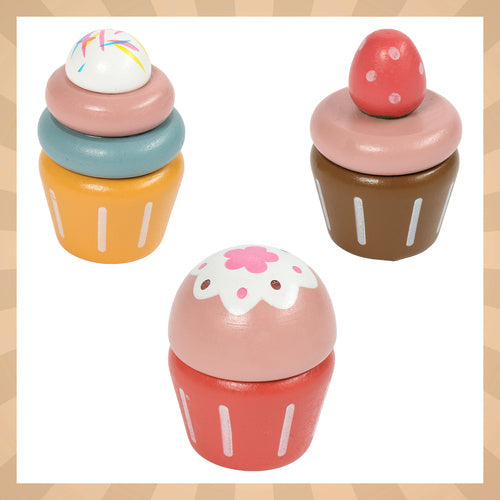 Children's Wooden Tea Set with Cake Stand, 15 Pieces