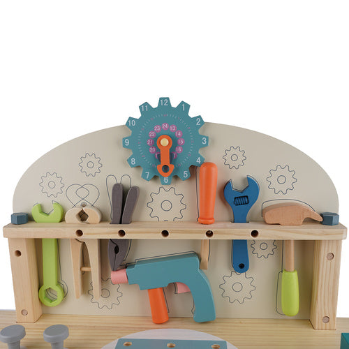 Children's Wooden Tool Workbench, 3-in-1 DIY Kit