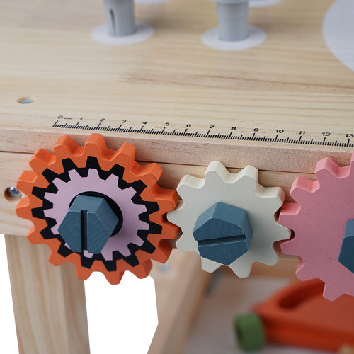 Children's Wooden Tool Workbench, 3-in-1 DIY Kit