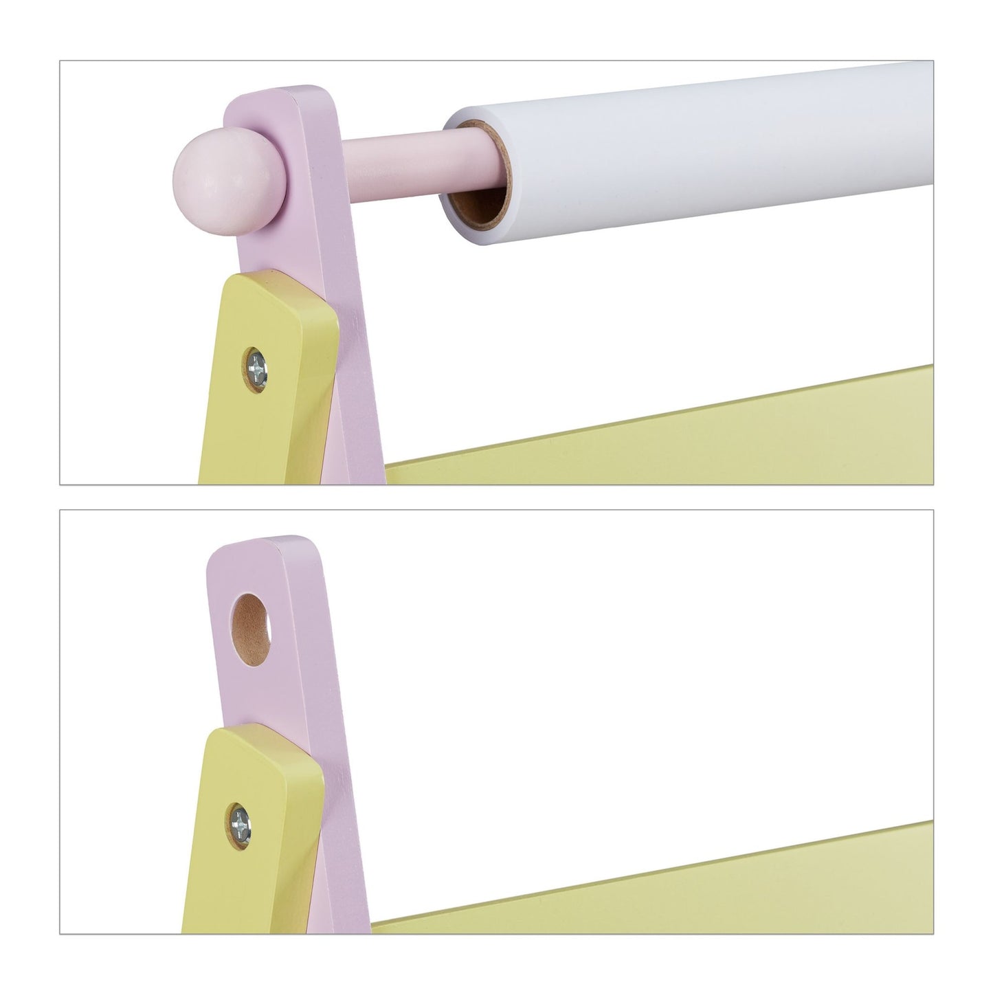 Children's board with paper roll