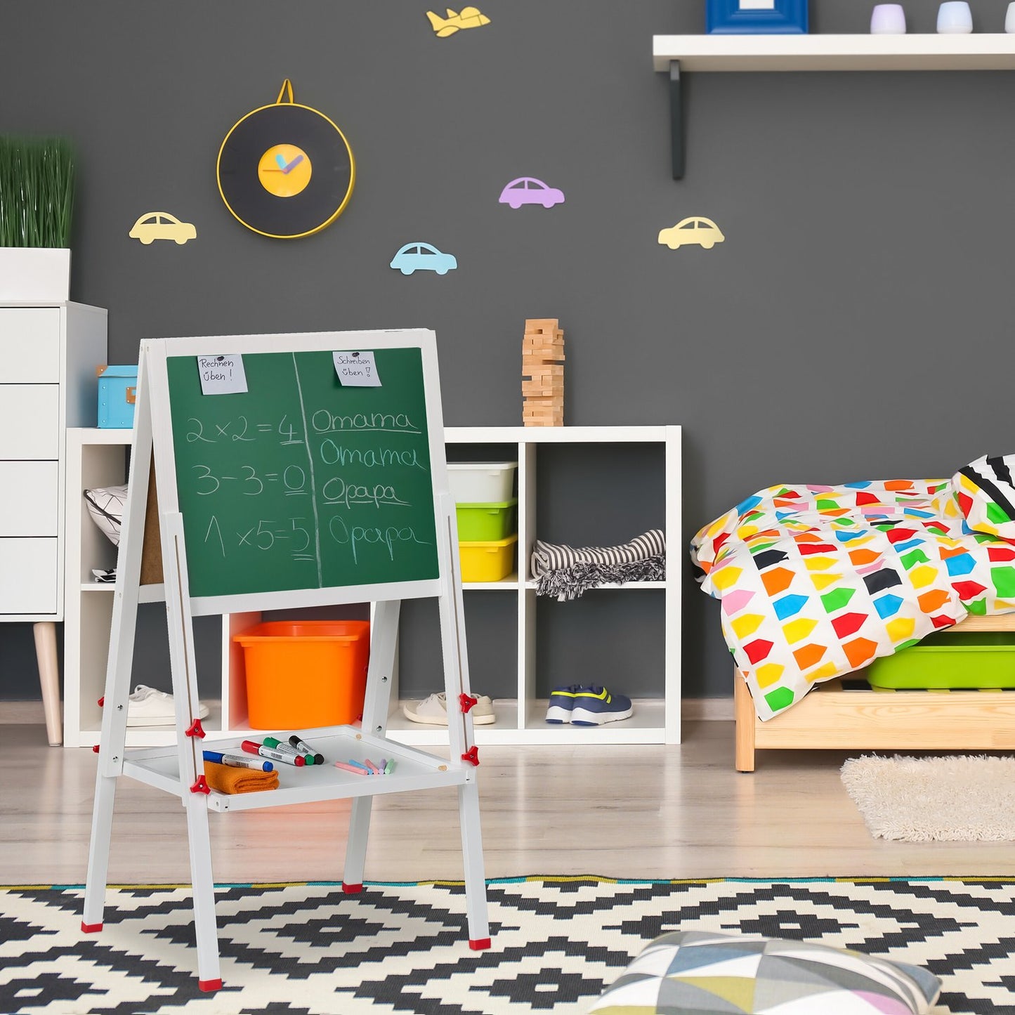 Children's board with whiteboard