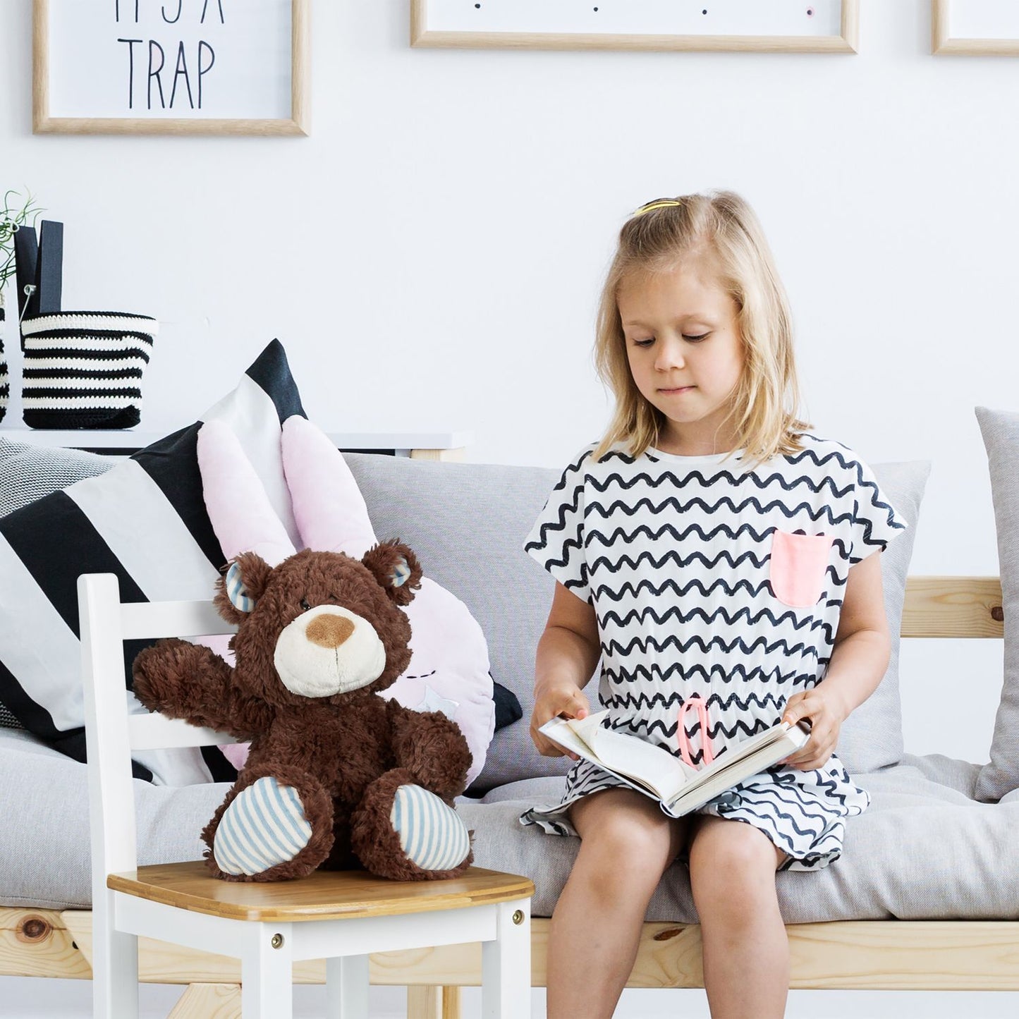 Children's chair RUSTICO white