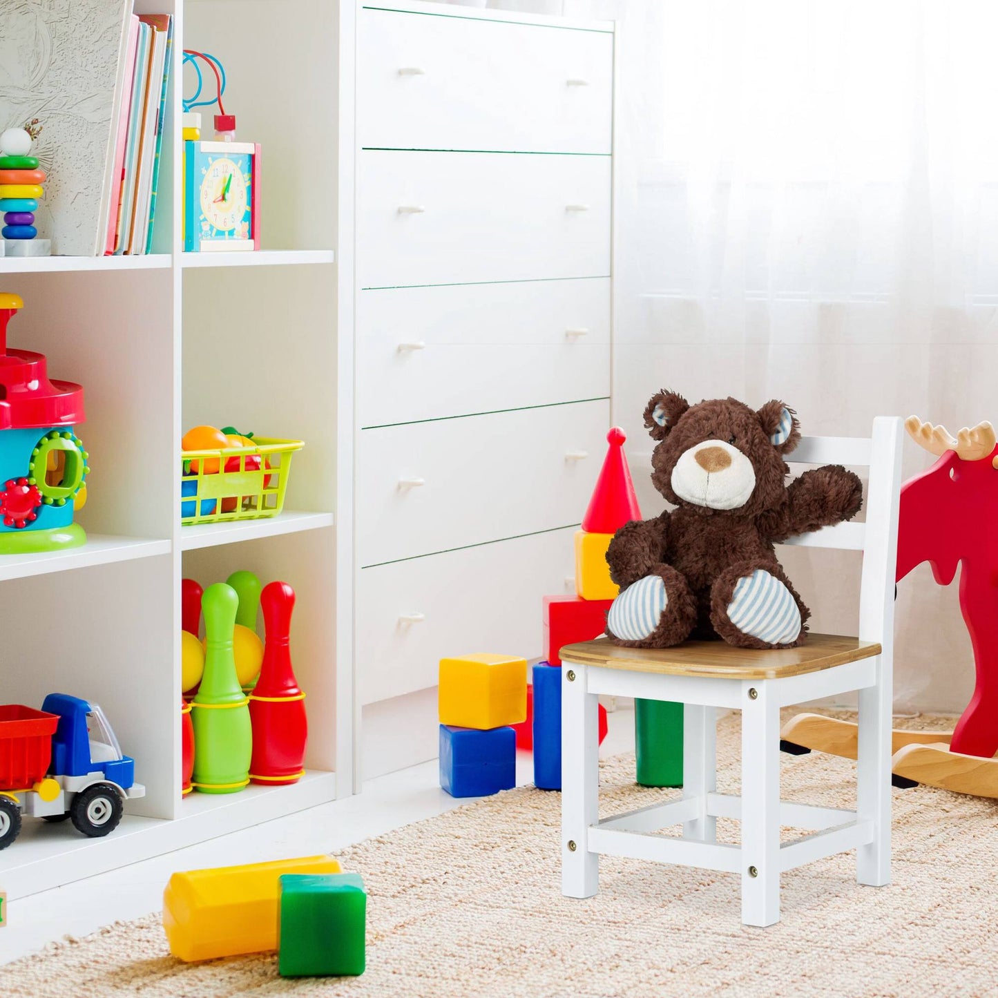 Children's chair RUSTICO white