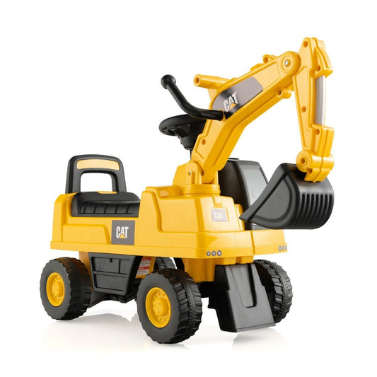 Children's clearing shovel functional excavator toy with shovel excavator 74 x 30 x 54 cm yellow
