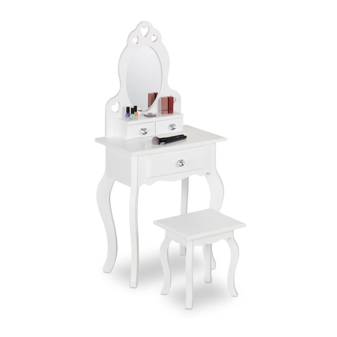 Children's dressing table with stool