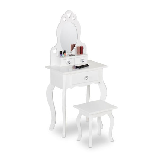 Children's dressing table with stool