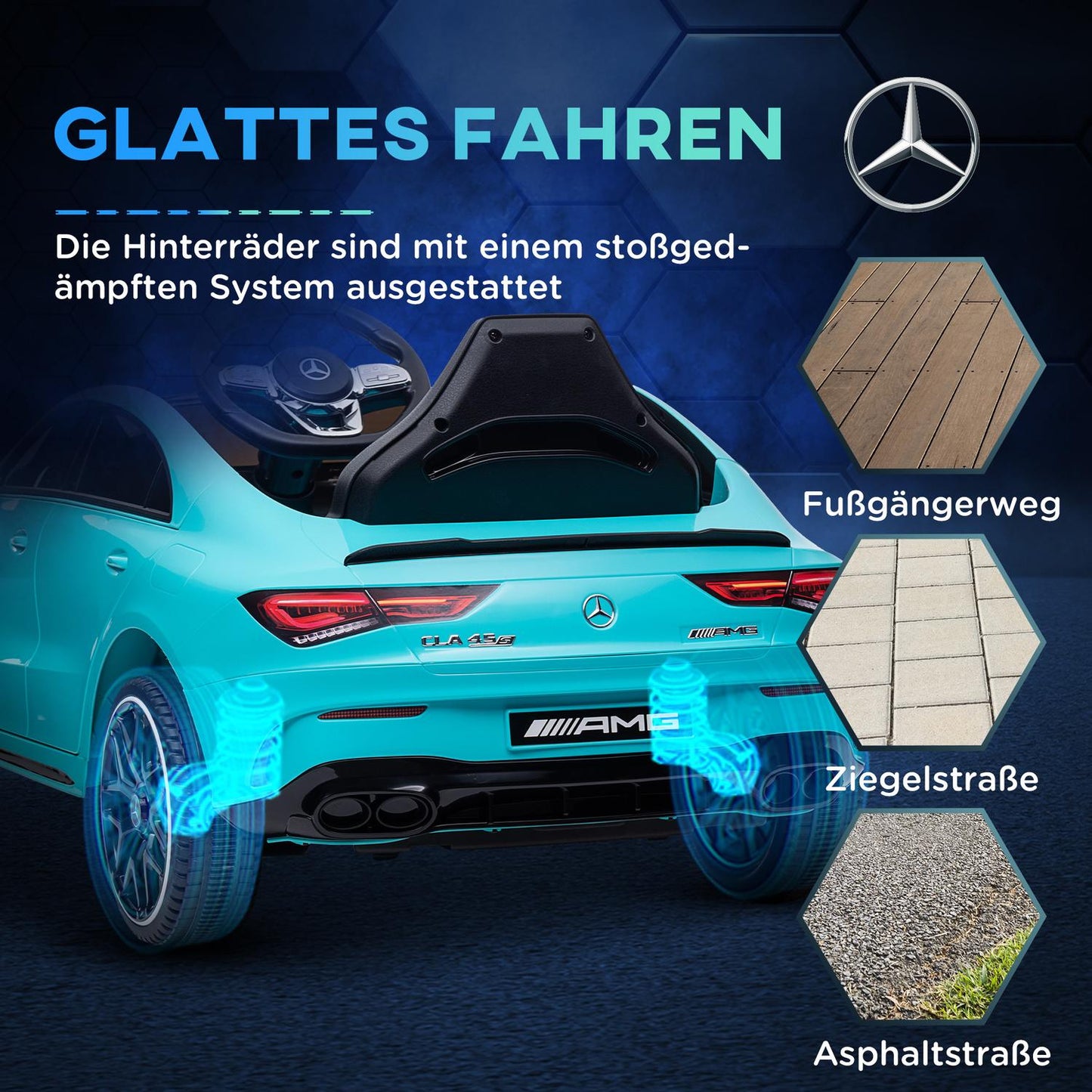 Electric car for children 12V with remote control, USB, lights