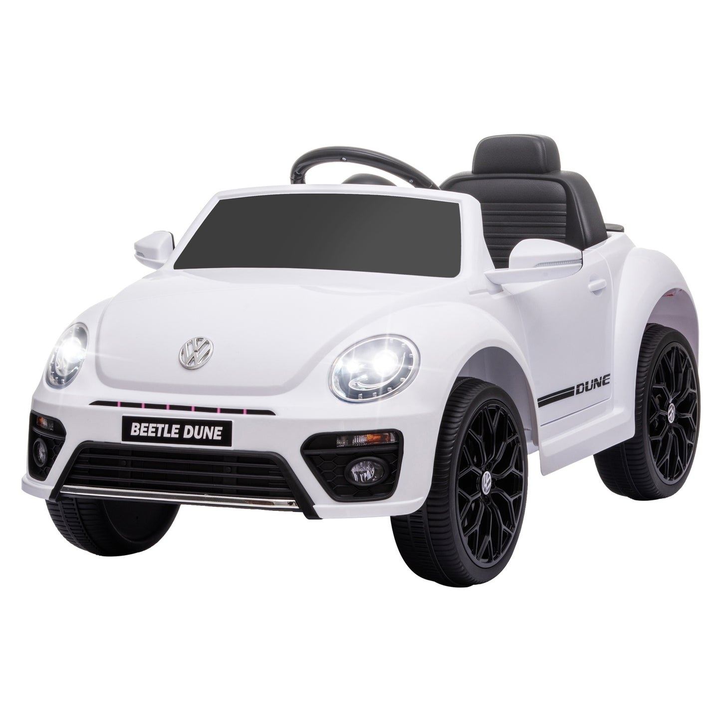 Children's 12V electric car with remote control and LED lights