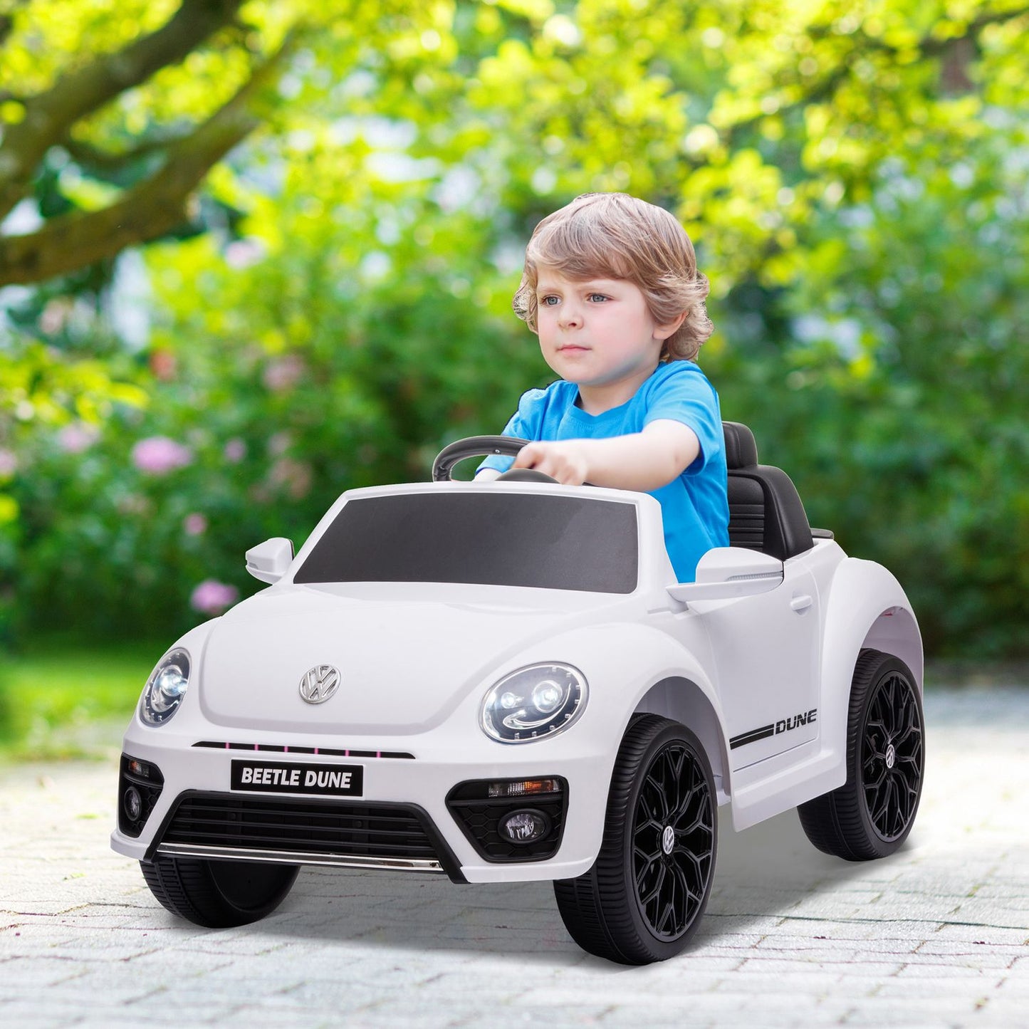 Children's 12V electric car with remote control and LED lights