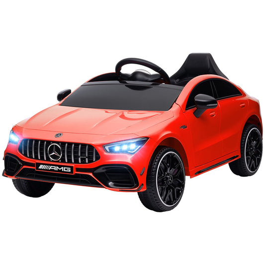 Children's 12V electric car with remote control & music, red
