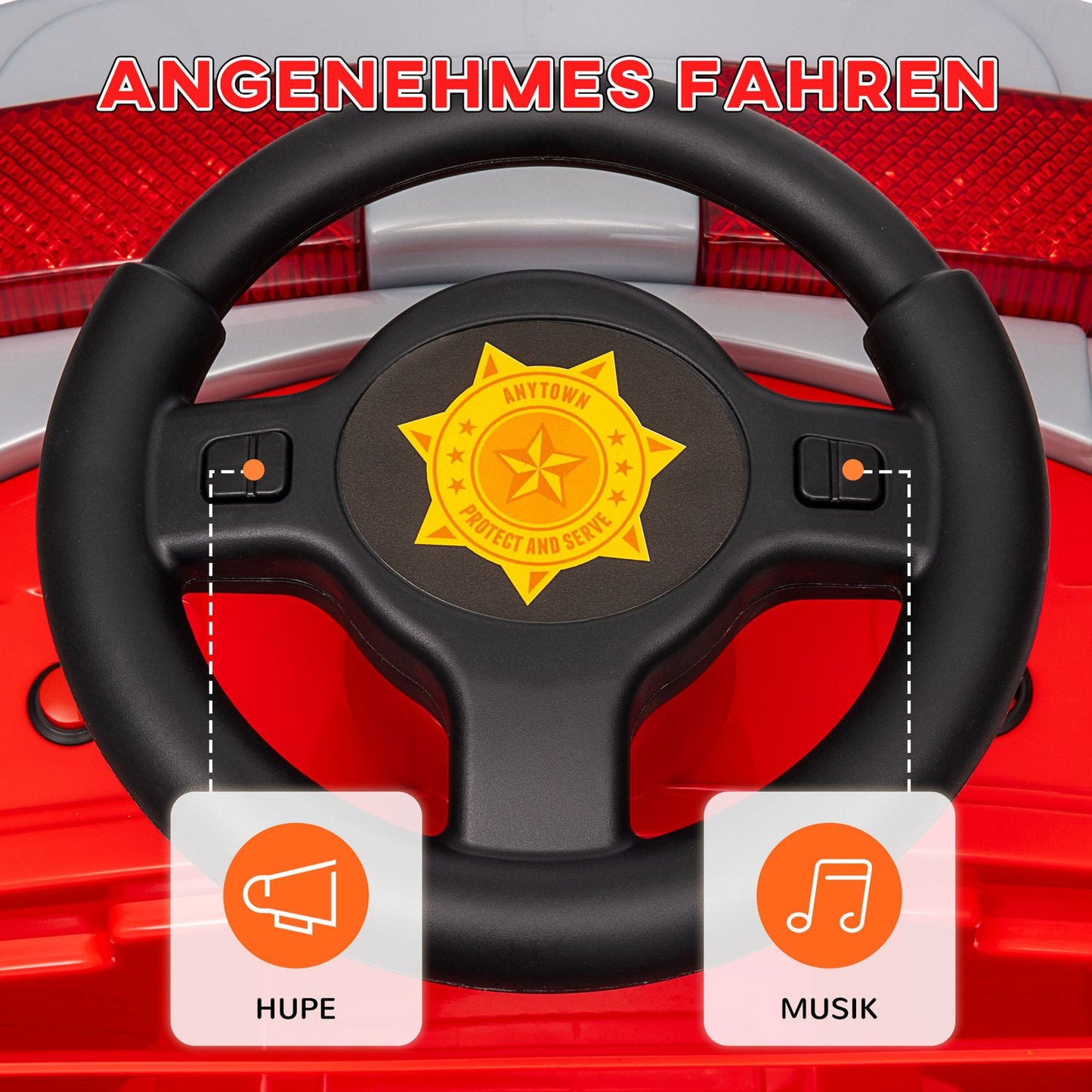 Electric ride-on car for children, music and lights, ages 3-5