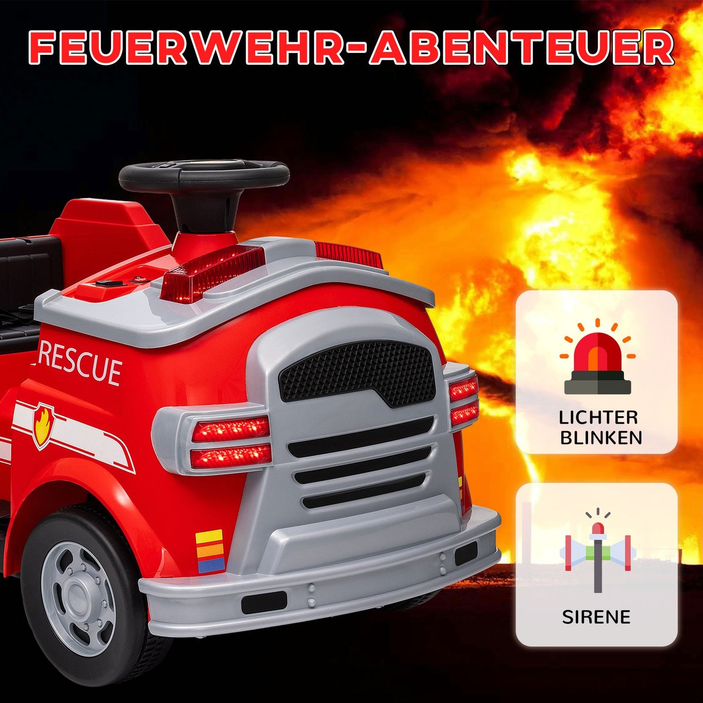 Electric ride-on car for children, music and lights, ages 3-5