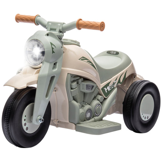 Children's electric motorcycle, 6V children's motorcycle with music, blowing 2.5-3 km/h, for 2-5 year old children