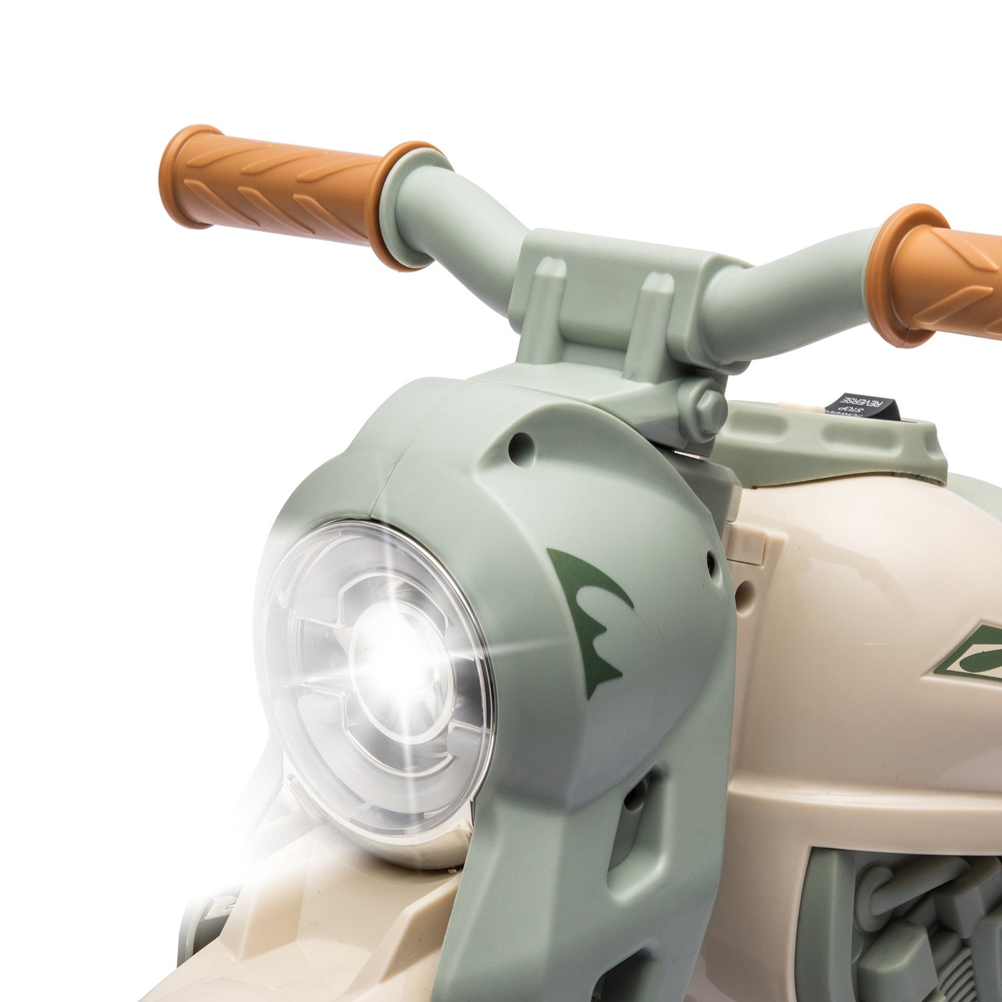 Children's electric motorcycle, 6V children's motorcycle with music, blowing 2.5-3 km/h, for 2-5 year old children