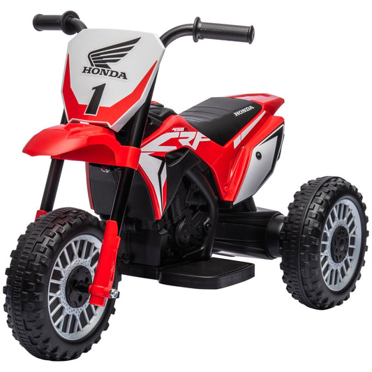 6V electric motorcycle for children with horn and music, red