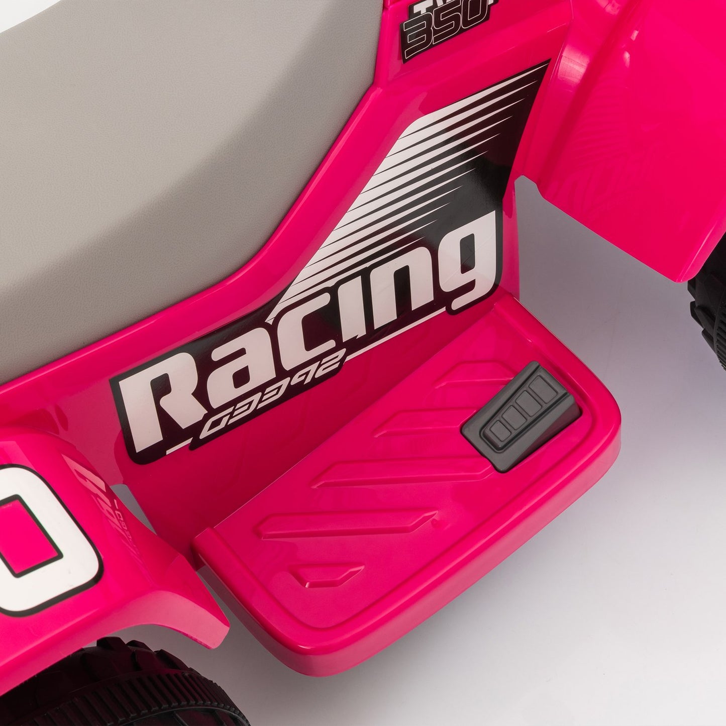 Electric quad bike for children with LED and horn, pink, 1.5-3 years