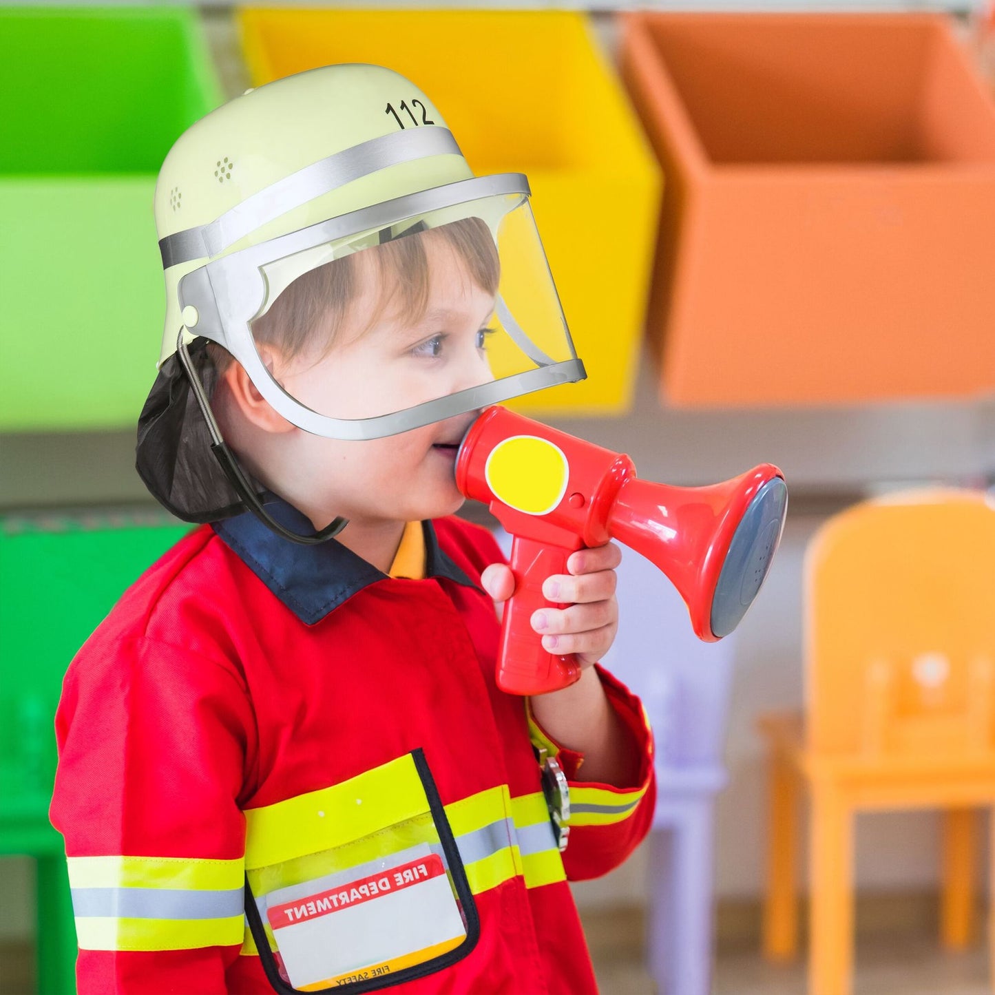 Children's fireman's helmet in a set of 2
